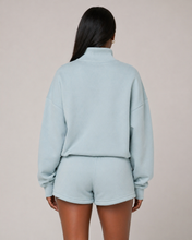 Load image into Gallery viewer, Mock Neck Set Blue
