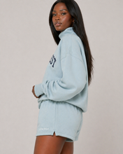Load image into Gallery viewer, Mock Neck Set Blue
